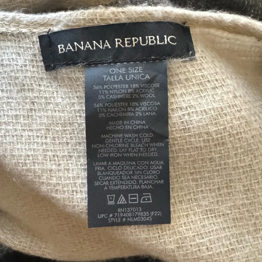 Banana Republic Cashmere Blend Blanket Scarf Wrap